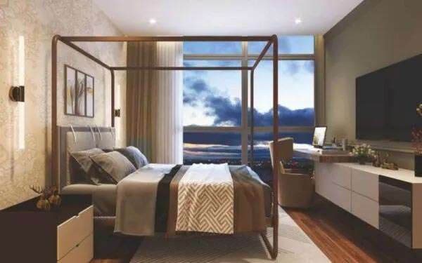 Modern bathroom interior in 2 BHK and 3 BHK apartments at 18 Altitude Chinchwad